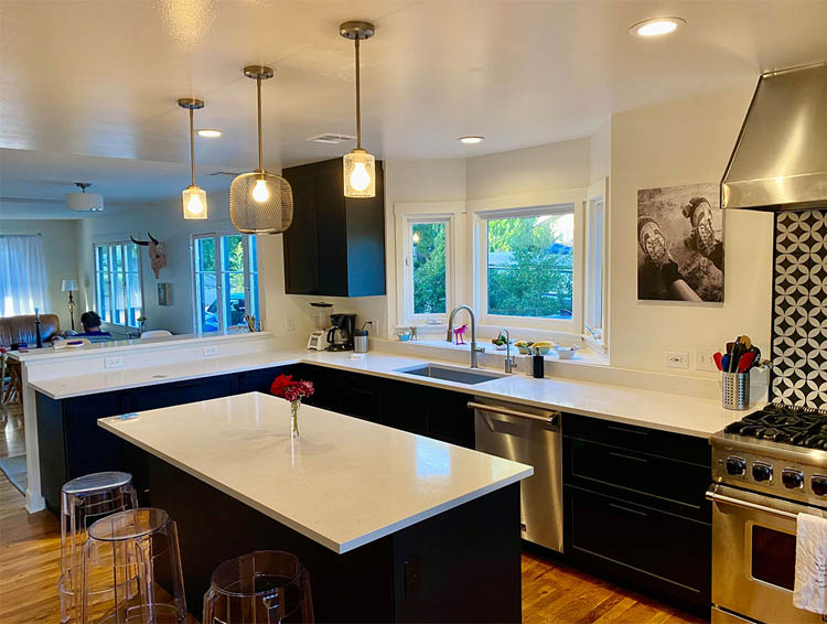 luxury island kitchen cabinet