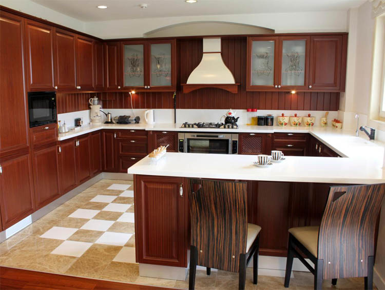 peninsula style kitchen