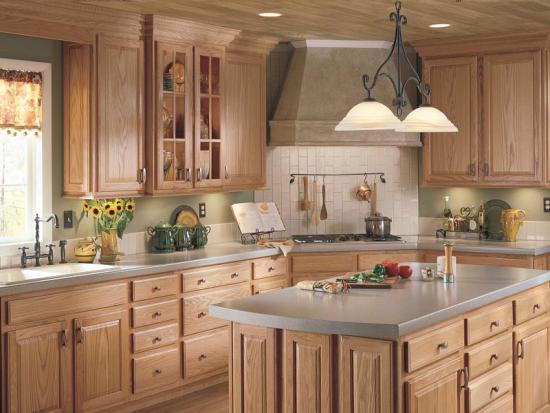 Solid Wood Pantry Cabinet Painting Oak Kitchen Cabinets Wooden Design