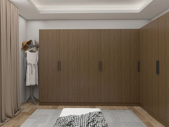 Factory direct sales wooden sliding door closet wardrobe bedroom furniture walk in wardrobe set