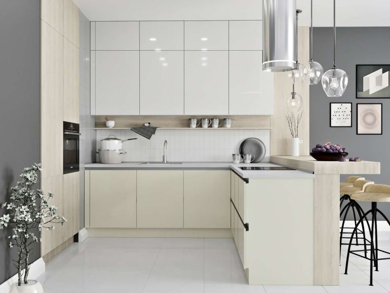 Diseño de cocina fácil de usar, práctico y de lujo, duplica la felicidad después de mudarse.